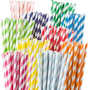 black wrapped straws