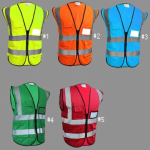 green safety reflective vest