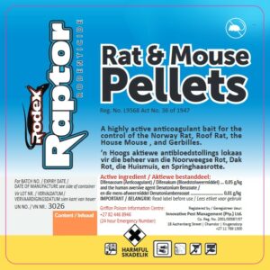 Rodex Raptor Rat & Mouse Pellets - 10kg