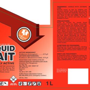 Rodex Liquid Bait - 1L (10x1L Pack)