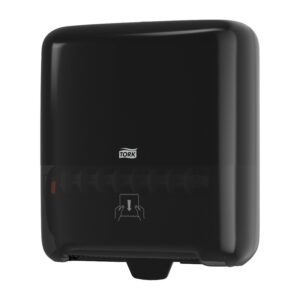 tork matic hand towel roll dispenser, black
