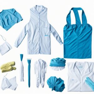 Disposable plastic gown yellow