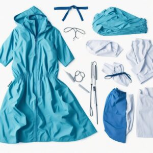 Disposable plastic gown