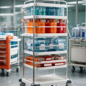 5 drawer Emergency trolley
