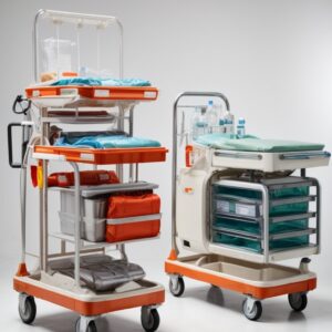 5 drawer Emergency trolley - blue