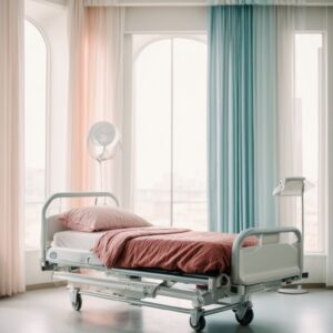 Ophthalmic examination bed