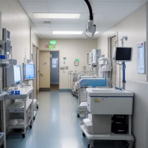 tork floor stand, white/turquiose