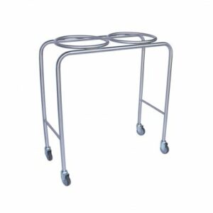 Mobile double bowl stand _ Stainless steel construction