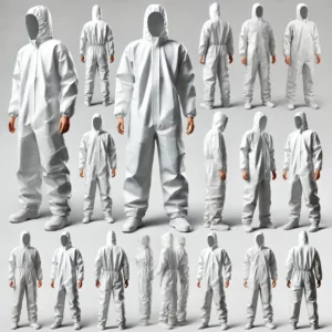 white tyvek suit