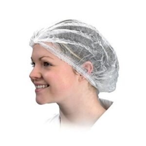 Mop caps Single Stitch  (100's) white