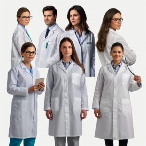 white coat women's medical