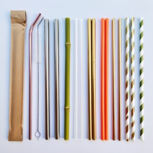 plastic straws individually wrapped