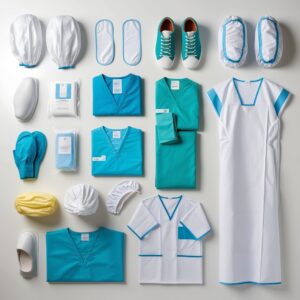 Disposable sterile coveralls white X large