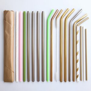individually wrapped plastic straws
