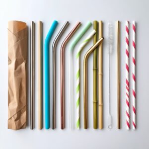 paper straws plastic wrapper