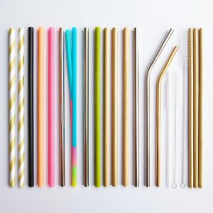 reusable plastic straws