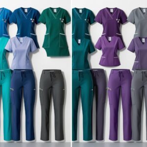 100% Cotton Reusable scrubs bottom blue small