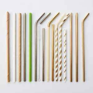 giant straws wrapped