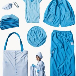 Disposable non woven hair nets blue