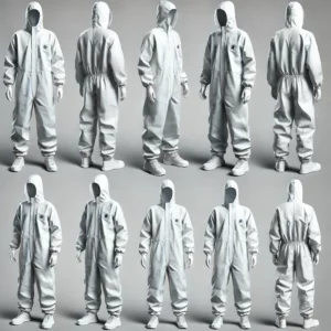 blue tyvek suit