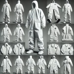 white tyvek suit
