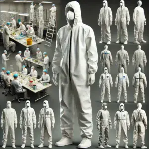 black tyvek suit