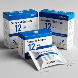 Suture Chromic Catgut Size/USP 3/0 Double Needle
