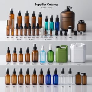 Clear Glass Bottle with Mist Sprayer