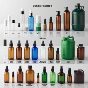 25000ml Clear Glass Bottle with Lotion Cap