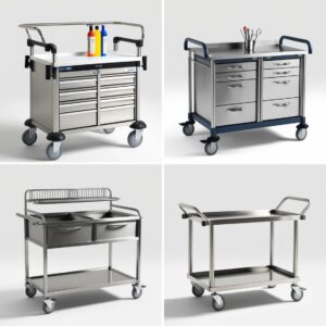 medication trolley with drawers