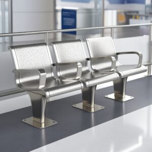 Airport Bench Heavy Duty Steel OneSeater