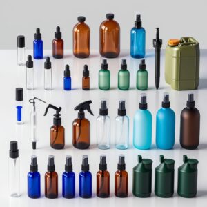 1000ml Clear Glass Bottle with Mist Sprayer