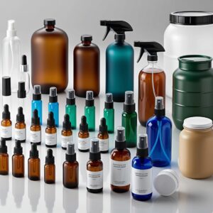 50ml Blue Glass Bottle with Lotion Cap