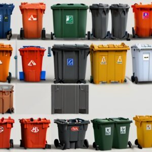 1100l general waste bin