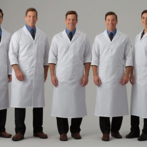 Acid Resistant Lab Coat Small White