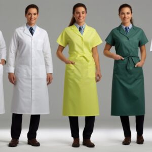 embroidered lab coats