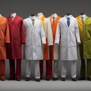 Acid Resistant Lab Coat Large Blue