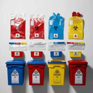 yellow sharps bin