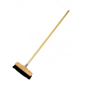Floor Broom - Complete - Soft - Black Coco Fibre - Wooden Handle - 55 Grip - Pack of 5 - F3354