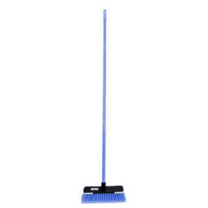 Floor Broom - Complete - Soft Funky - Flagged PVC Fibre - Screw in Metal Handle - Pack of 5 - F3850