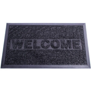 Heavy-Duty Doormat - Design Decoturf Ribbed Mat - 75 x 45 x 0.5 cm - Black - DE070001-black