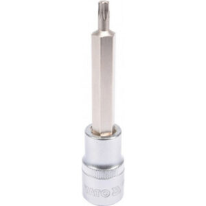 Torx Bit Socket - Male - Chrome Vanadium - 1/2" Connector - Long - T27 x 100mm - YT-04322