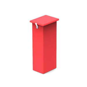 Hazardous Medical Waste Bin - Plastic - 60L - 38 x 29 x 82 cm - PA406