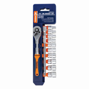 Socket Set - 1/4” - Chrome Vanadium - 12 Piece - TOOS1504