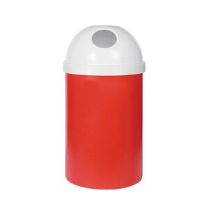 Recycle Bin with Lid - Round - Plastic - 75L - 40 (⌀) x 88 cm - LB051A