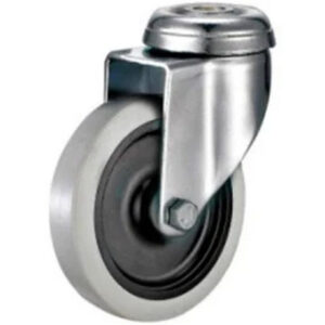 Castor Wheels - Thermoplastic Rubber - Bolt Hole - Swivel - 65mm - TOOC509