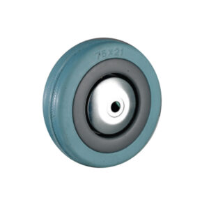 Castor Wheels - Blue Rubber - Loose Wheel - 125mm - TOOC453