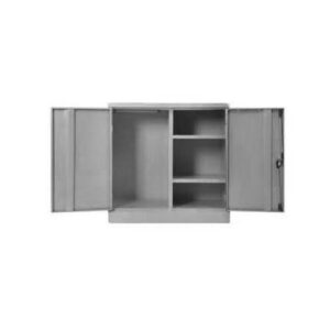 Gents Steel Wardrobe - Metal Mens Cupboard - 90 x 90 x 45 cm - WDR02-grey