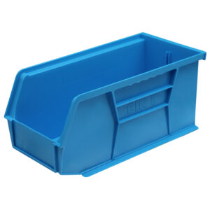 Stack & Hang Parts Storage Bin - Small Plastic Container - Size 5 - 28 x 14 x 13 cm - Blue - BIN-5-BLUE
