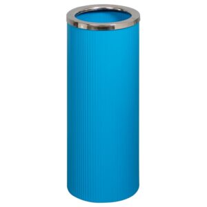 Steel Litter Bin - Fluted - With Rim Lid - 240 Ø x 600 (H) mm - Colour Options - 527BE